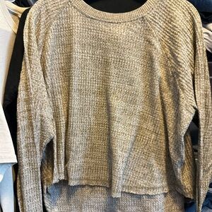 Wild Fable Textured Knit Blouse - Gray